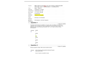 PRAC 6550-19 Week 9 Quiz (100% Correct)